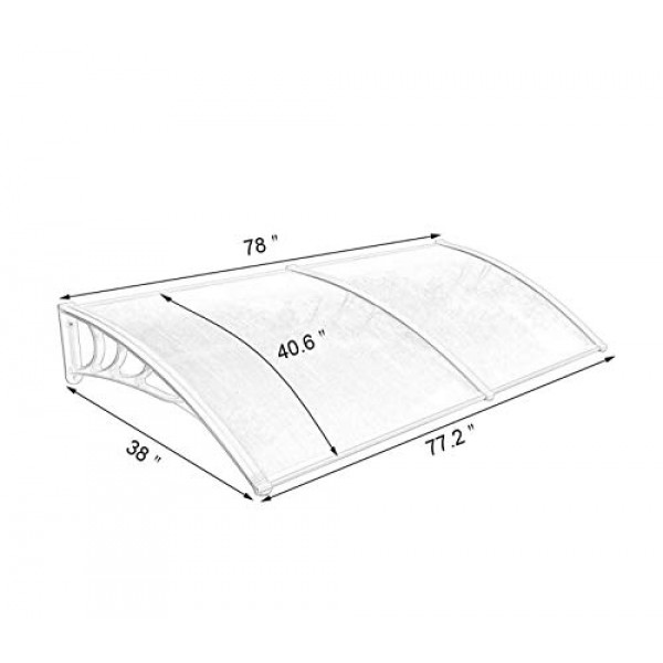 Mcombo X Window Awning Outdoor Polycarbonate