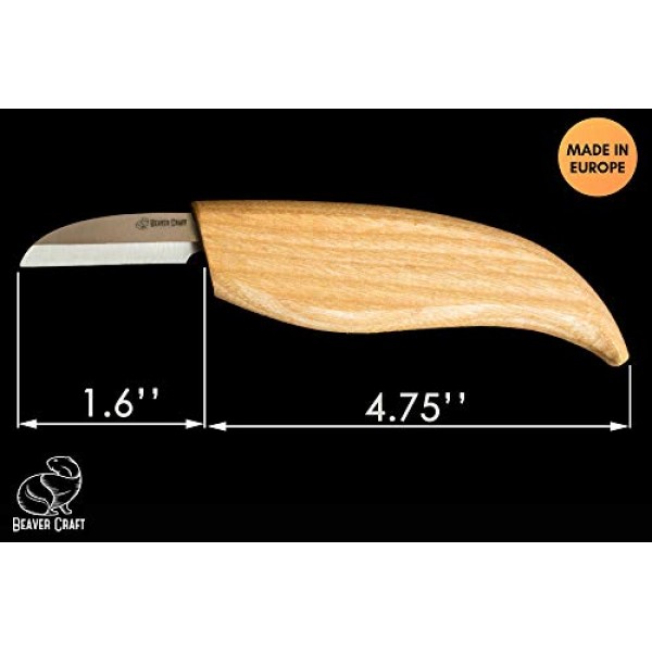  BeaverCraft Wood Carving Knife C15 1.5 Wood Whittling Knife  for Details Wood Carving Knives - Chip Carving Knife Woodworking Wood  Carving Tools for Beginners and Kids Whittling Tools : Arts, Crafts