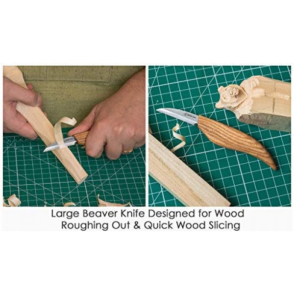 BeaverCraft S15 Whittling Wood Carving Kit - Wood Carving Tools Set - Chip  Carving Knife Kit - Whittling Knife Set Whittling Tools Wood Carving Wood  for Beginners