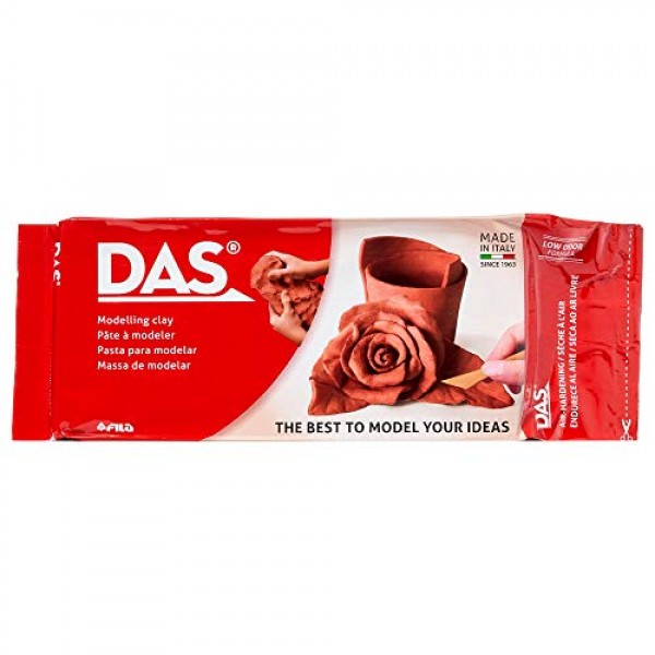 DAS Air Hardening Modeling Clay, 2.2-Pound Block, White