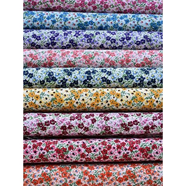 2.5 inch Prairie Flower Jelly Roll 100% cotton fabric quilting strips 18  pieces