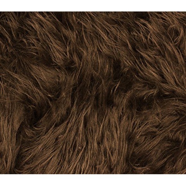 Faux Fur Mongolian Caramel 60 inch Wide Fabric by The Yard (f.e. )