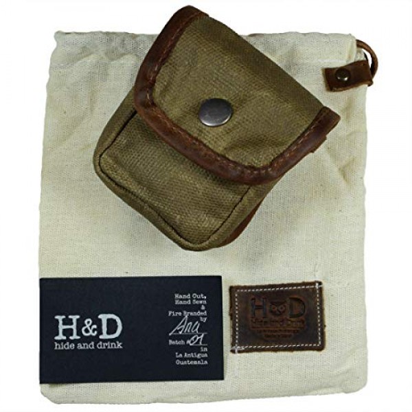 Hide & Drink, Water Resistant Waxed Canvas Belt Pouch