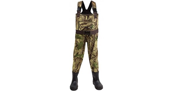 LONECONE Kids' Fishing Waders, Boot Foot Chest Waders in