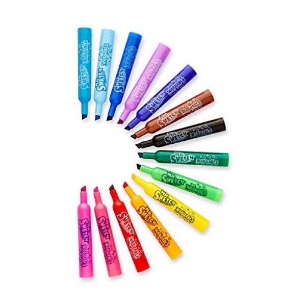 MR. SKETCH Scented Stix Markers, Fine Tip, Assorted Colors, 10
