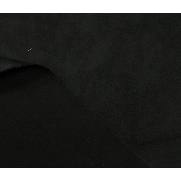 Mybecca MicroSuede Black Suede Fabric Upholstery Drapery Furniture Cover & General Use Fabric 58/60 Width Fabric Sold per Yard