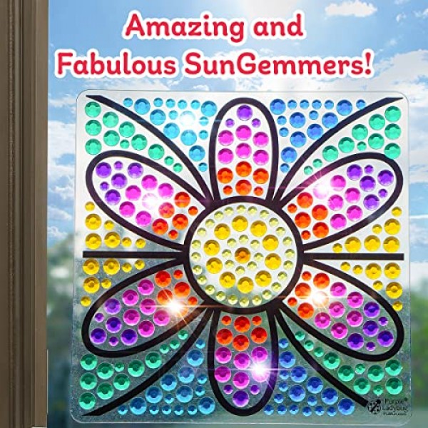SUNGEMMERS Window Art Suncatcher Kits - Great Birthday Gift
