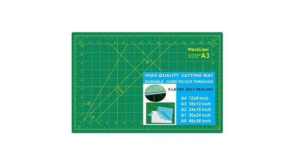  WORKLION Self Healing Cutting Mat: 24 X 36 Inch Large Double  Sided 5-Layer Gridded PVC Cut Mat For Sewing & Quilting & Scrapbooking &  Arts And Crafts Projects