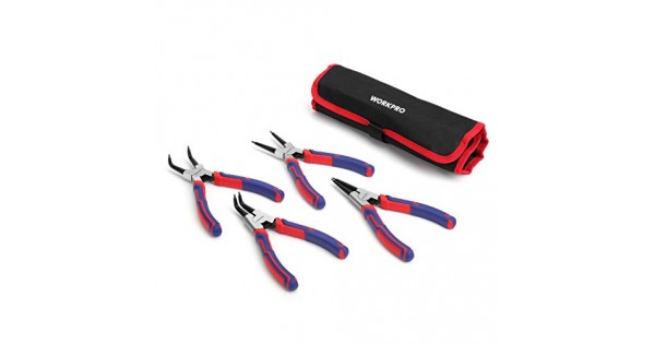 WORKPRO 4-piece Snap Ring Pliers Set - Heavy Duty 7-inch ...