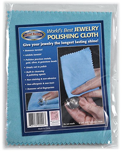 Outus Jewelry Cleaning Cloth Polishing Cloth for Sterling Silver Gold Platinum, 50 Pack