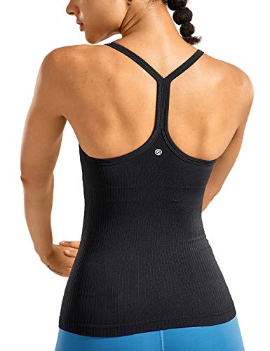 CRZ YOGA Women's Active Seamless Workout Tank Tops Racerback